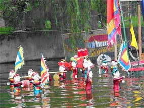 Một tiết mục rối nước.