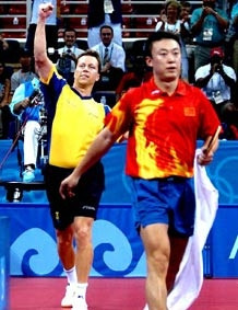 Tay vợt kỳ cựu Waldner hoàn thành “nhiệm vụ bất khả thi”