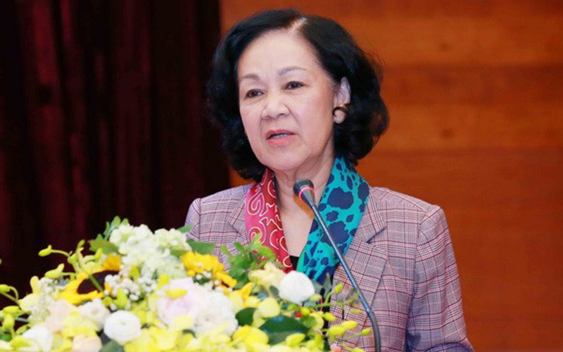 Bà Trương Thị Mai, Ủy viên Bộ Chính trị, Bí thư Trung ương Đảng, Trưởng Ban Tổ chức Trung ương, Ủy viên Ban Chỉ đạo Trung ương về phòng, chống tham nhũng, tiêu cực được phân công giữ chức Phó Trưởng Ban Chỉ đạo Trung ương về phòng, chống tham nhũng, tiêu cực. (Ảnh: TTXVN)