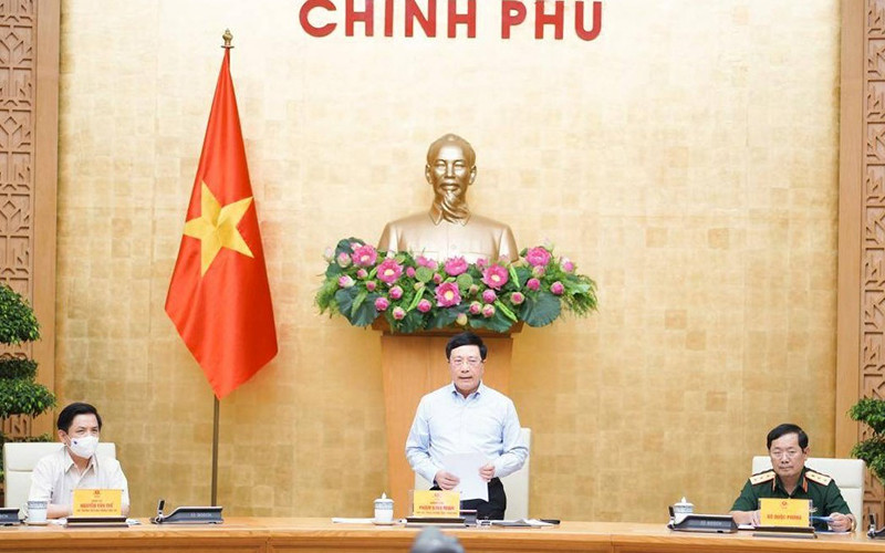 Phó Thủ tướng Phạm Bình Minh chủ trì họp an toàn giao thông. (Ảnh: Ủy ban ATGT quốc gia)