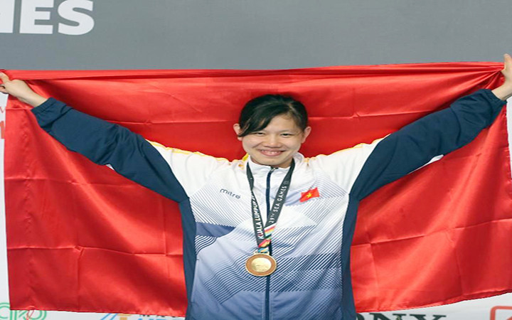 Ánh Viên không thi đấu tạo nhiều thách thức cho đội tuyển bơi Việt Nam tại SEA Games 31. (Ảnh NGỌC HẢI)