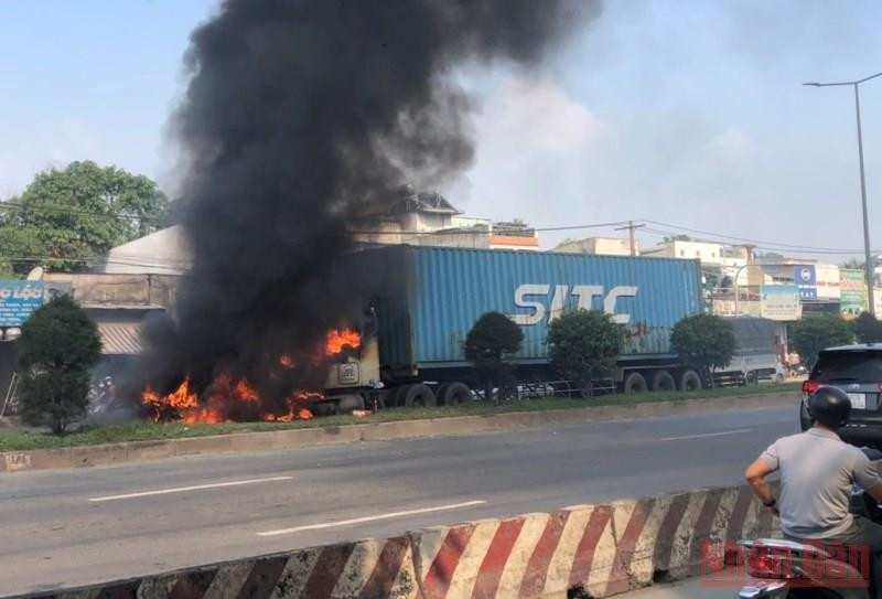 Hiện trường vụ cháy.