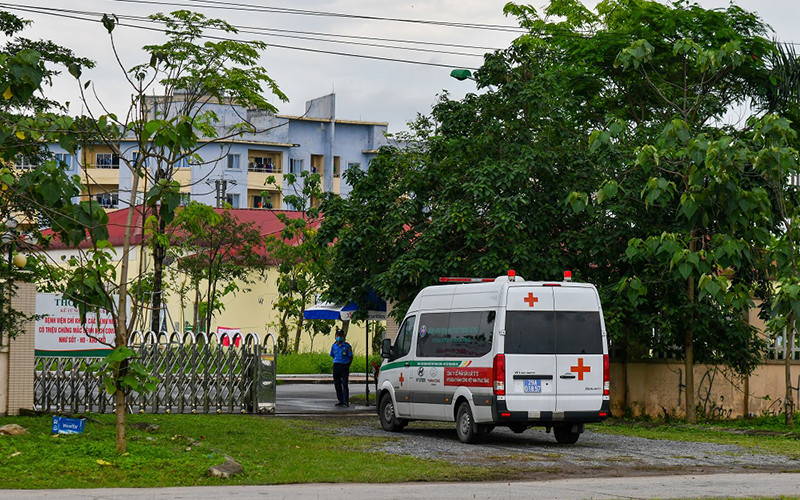 Khu cách ly tại BV Bệnh Nhiệt đới Trung ương cơ sở Kim Chung. (Ảnh: DUY LINH)