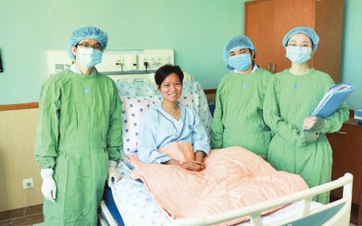 Sau khi ghép thận, sức khỏe chị T. đã phục hồi tốt.