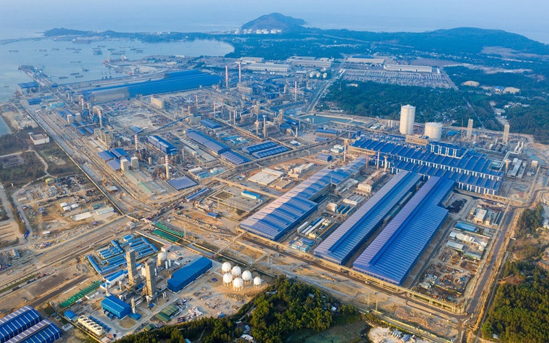 Dự án Khu liên hợp sản xuất gang thép Hòa Phát Dung Quất.