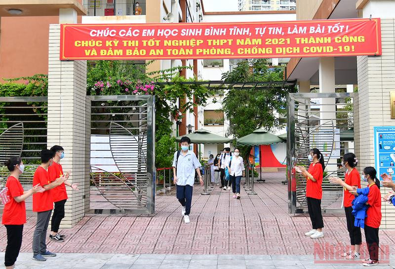 Tại Kỳ thi tốt nghiệp THPT 2021. Ảnh: THỦY NGUYÊN
