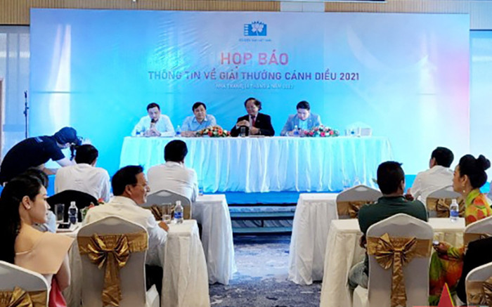 Họp báo thông tin về Giải thưởng Cánh diều 2021. (Ảnh: qdnd.vn)