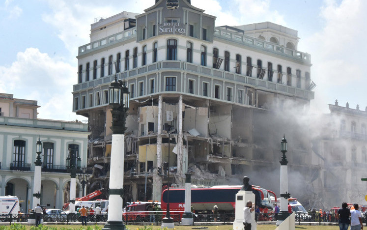 Hiện trường vụ nổ. (Ảnh: Prensa Latina)