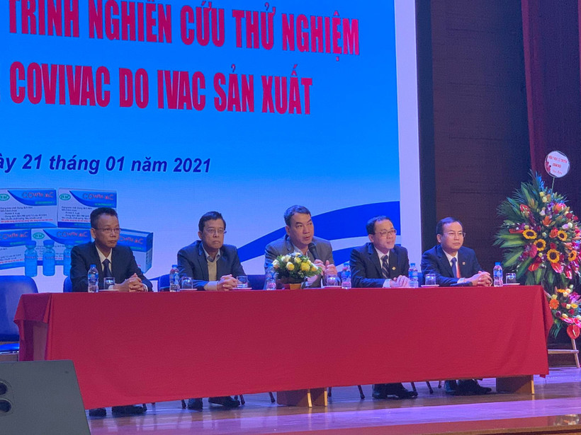 Lễ khởi động thử nghiệm giai đoạn 1 vaccine COVIVAC được diễn ra sáng nay tại Trường Đại học Y Hà Nội.