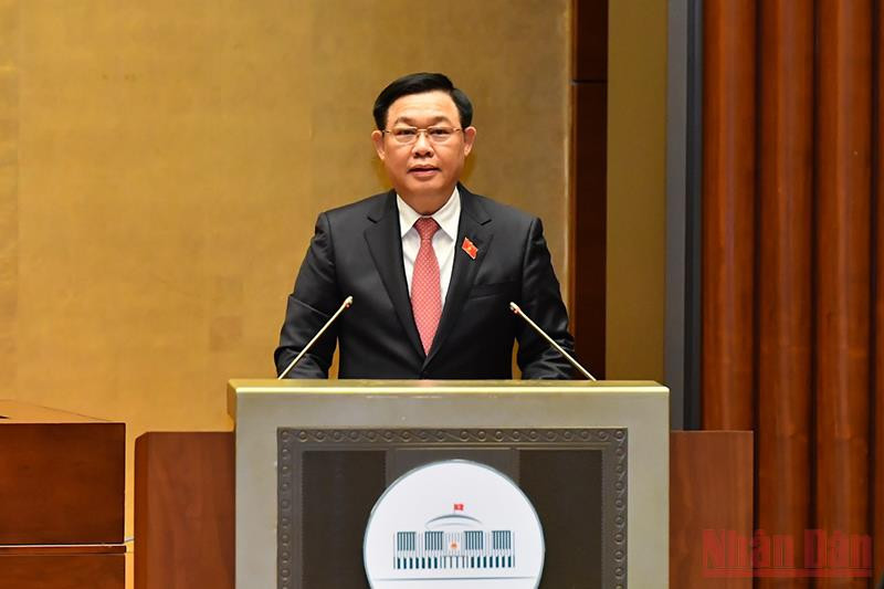 Chủ tịch Quốc hội Vương Đình Huệ. Ảnh: LINH NGUYÊN
