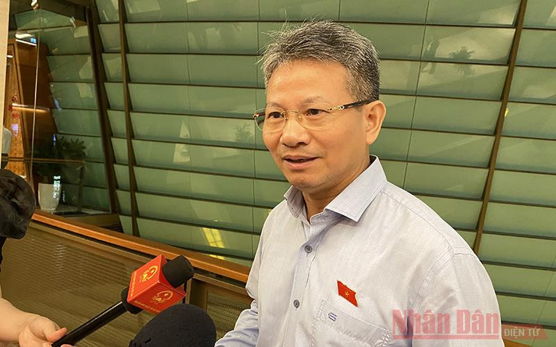 Đại biểu Quốc hội Đỗ Văn Sinh (Quảng Trị). Ảnh: TRỊNH DŨNG