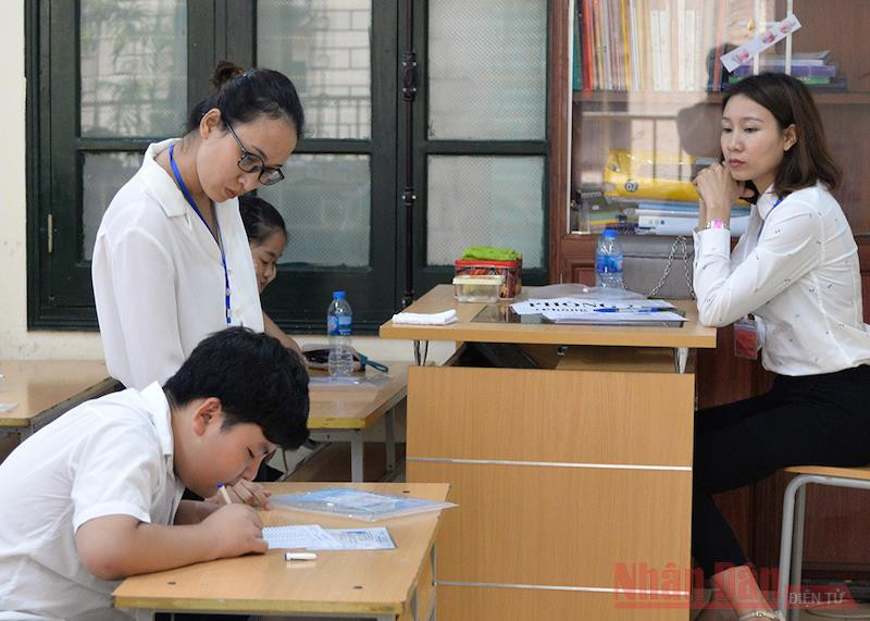 Kỳ thi vào lớp 10 THPT của Hà Nội những năm học trước. Ảnh: THUỶ NGUYÊN