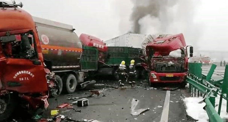 Hiện trường vụ tai nạn.