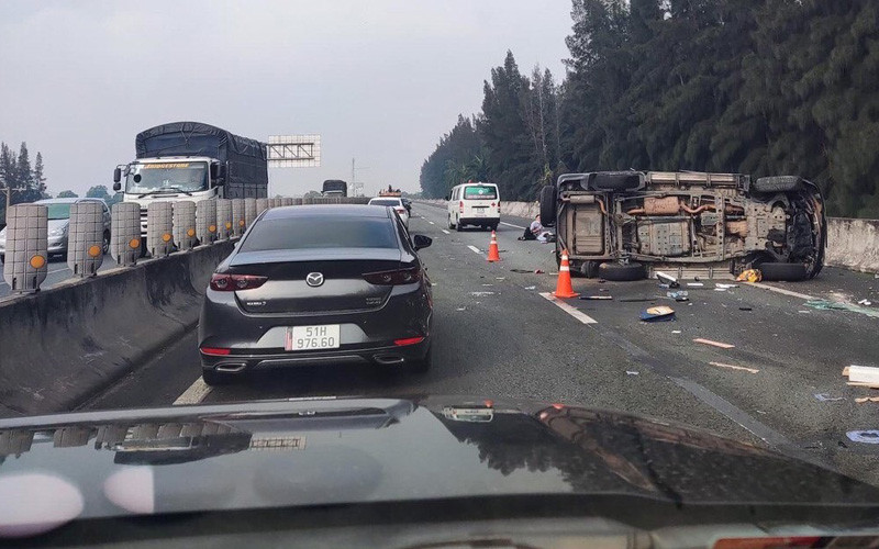 Hiện trường vụ tai nạn.