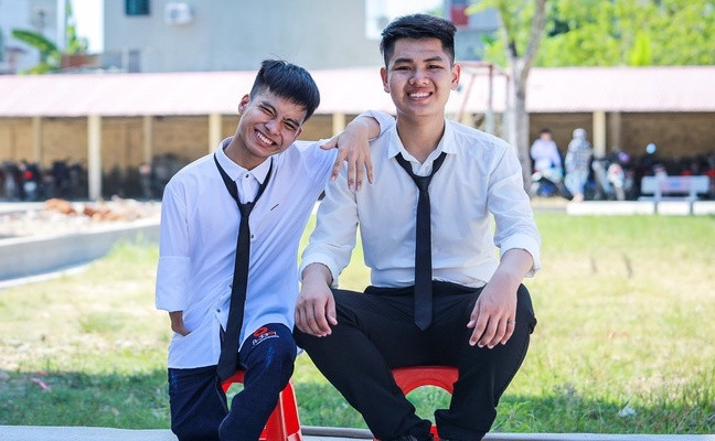 Đôi bạn Nguyễn Tất Minh - Ngô Minh Hiếu (Ảnh: QUỲNH TRANG - Zingnews)