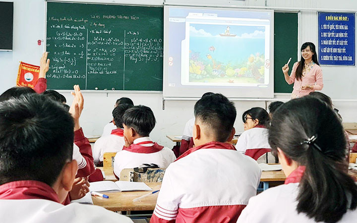 Một tiết “học mà chơi, chơi mà học” của cô Bảo Châu và học trò.