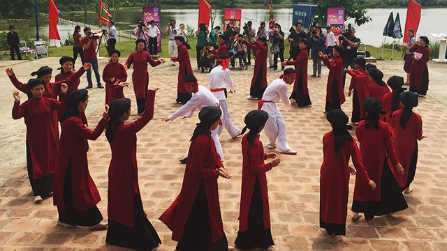 Năm 2017, Hát Xoan Phú Thọ thoát tình trạng bảo vệ khẩn cấp, trở thành di sản đại diện của nhân loại. Ảnh: PHÚC ANH