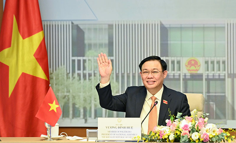 Chủ tịch Quốc hội Vương Đình Huệ. (Ảnh: DUY LINH)