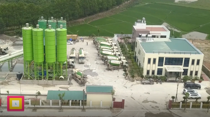 Nhà máy sản xuất bê-tông tươi Bảo An được đầu tư hiện đại, đồng bộ.
