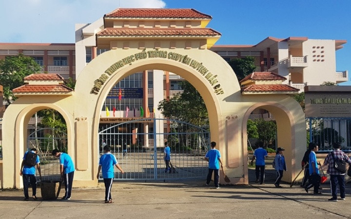 Trường THPT chuyên Huỳnh Mẫn Đạt (TP Rạch Giá) - nơi chấm điểm cho kỳ thi tốt nghiệp THPT năm 2020 tại Kiên Giang.