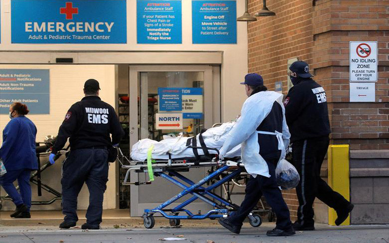 Trung tâm Y tế Maimonides tại New York, Mỹ, ngày 17/11/2020. (Ảnh: Reuters)