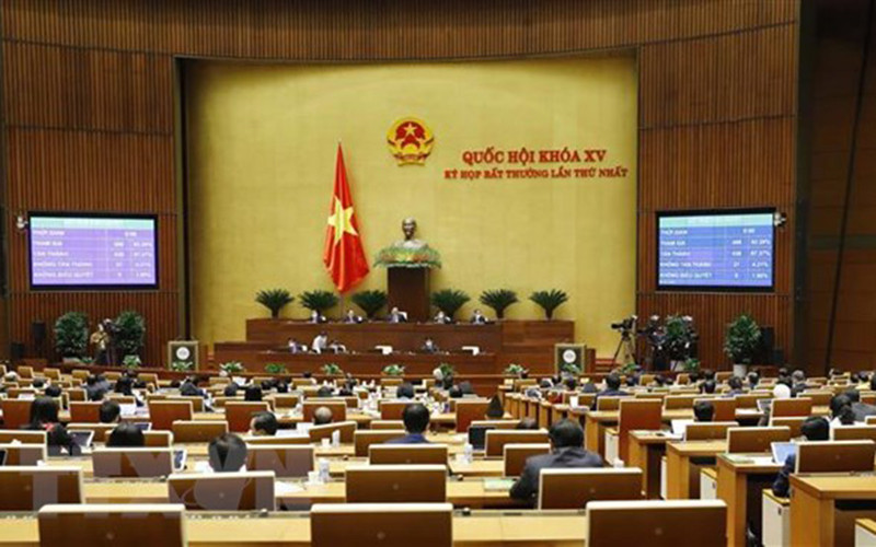 Quốc hội khóa XV thông qua 9 luật tại Kỳ họp bất thường lần thứ nhất. (Ảnh: TTXVN)