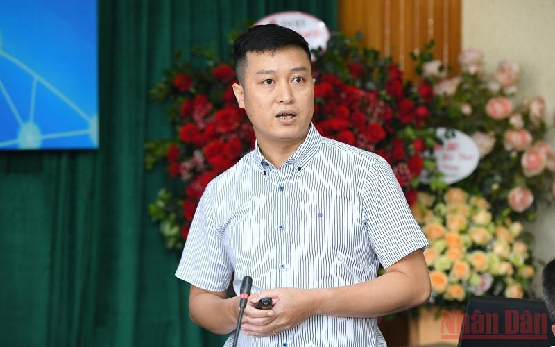 Nhà báo Nguyễn Hoàng Nhật, Phó Tổng Biên tập báo điện tử VietnamPlus. (Ảnh: THÀNH ĐẠT)