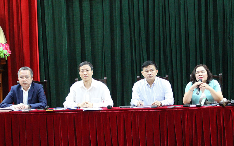 Đại diện các đơn vị của Bộ Y tế cung cấp thông tin cho báo chí về kế hoạch tiêm vaccine cho trẻ em.