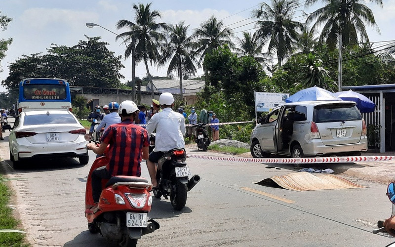 Hiện trường xảy ra vụ án mạng.