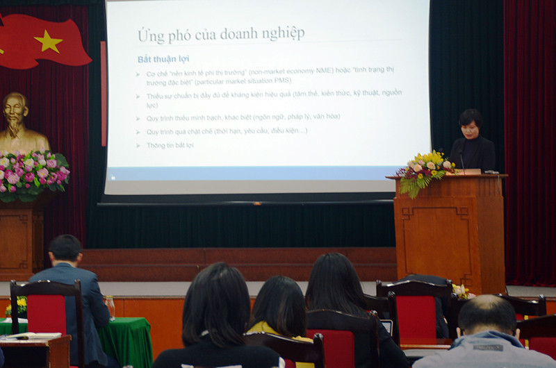 Hội nghị phổ biến thông tin về phòng vệ thương mại cho các cơ quan báo chí.