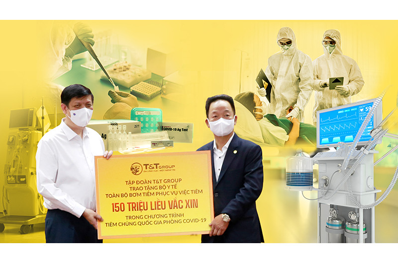 Từ khi dịch Covid-19 bùng phát, Tập đoàn T&T Group đã tài trợ, hỗ trợ nhiều trang thiết bị, vật tư y tế cho Bộ Y tế và các địa phương.