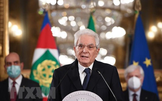Tổng thống Italy Sergio Mattarella. (Ảnh: THX/TTXVN)