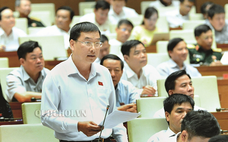 Đại biểu Tống Thanh Bình đề nghị Chính phủ chỉ đạo bộ, ngành sớm ban hành tiêu chí đánh giá, phân loại chất lượng rừng. Ảnh: Quochoi.vn
