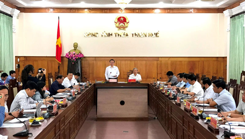 Đoàn Ủy ban Thường vụ Quốc hội và Hội đồng Bầu cử quốc gia làm việc với Ủy ban bầu cử tỉnh Thừa Thiên Huế.