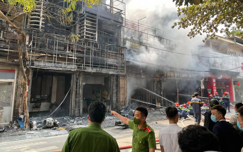 Hiện trường vụ cháy.