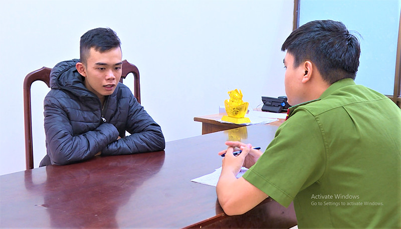 Đối tượng Đạt tại Công an TP Buôn Ma Thuột.