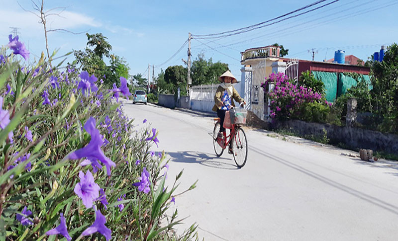 Các “Tuyến đê kiểu mẫu” ở tỉnh Thái Bình vừa bảo đảm an toàn thoát lũ, vừa phục vụ đời sống dân sinh.