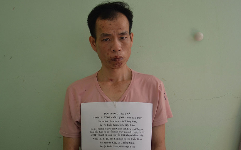 Lường Văn Hạnh khi bị bắt giữ.