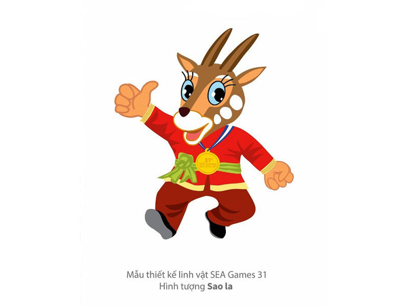 Sao La đang được Bộ Văn hóa, Thể thao và Du lịch trình để chọn làm linh vật SEA Games 31.