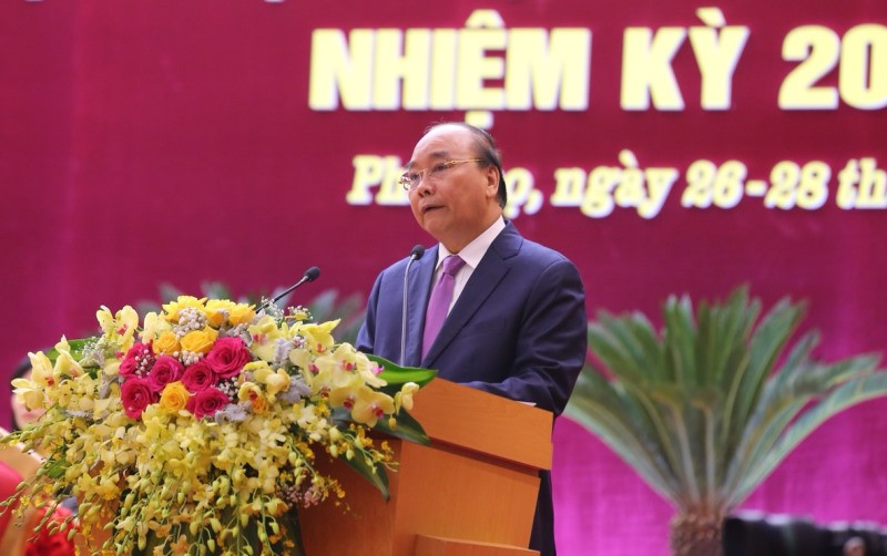 Thủ tướng Nguyễn Xuân Phúc phát biểu chỉ đạo Đại hội.
