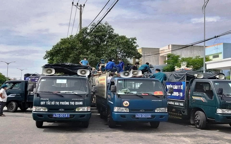 Hàng hóa từ Quảng Nam ra vẫn tập kết bình thường tại các chốt giữa hai địa phương.