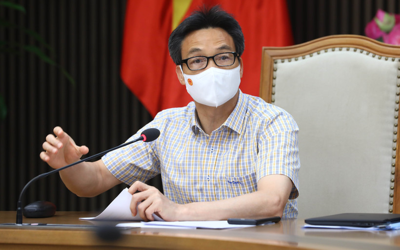 Phó Thủ tướng Vũ Đức Đam phát biểu tại cuộc họp. (Ảnh: VGP).