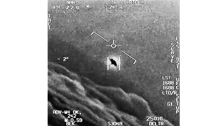 Một hình ảnh bằng chứng về UAP do phi công Mỹ ghi lại. Ảnh: NEW YORK MAGAZINE