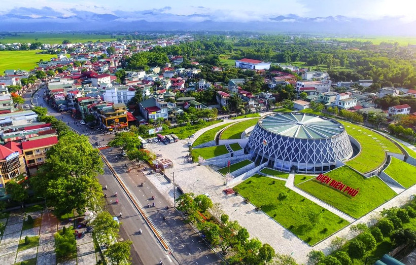 Một góc thành phố Điện Biên Phủ hôm nay. Ảnh: Hữu Thiêm