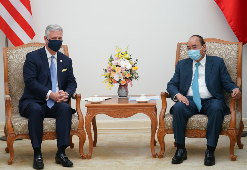 Thủ tướng Nguyễn Xuân Phúc tiếp xã giao Cố vấn An ninh quốc gia Hoa Kỳ Robert O’Brien.