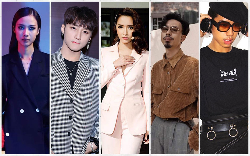 Từ trái qua phải: Suboi-Sơn Tùng-Bích Phương-Đen-Wean.