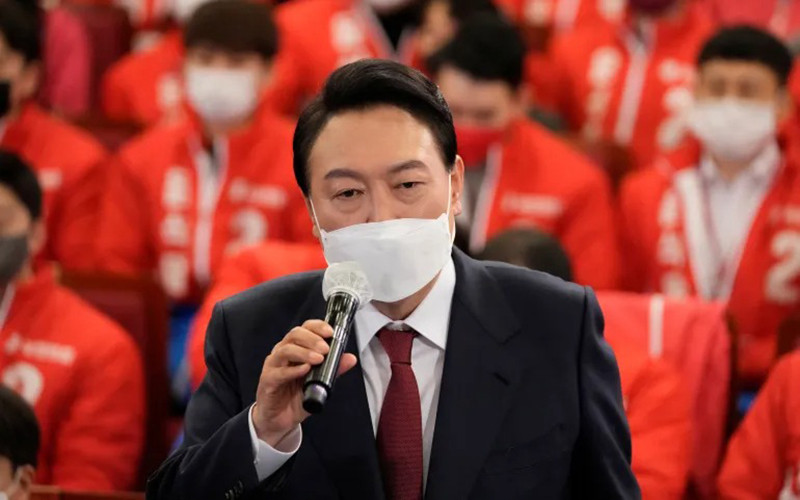 Tổng thống đắc cử Hàn Quốc Yoon Suk-yeol tuyên bố để ngỏ cánh cửa đối thoại với Triều Tiên. (Ảnh minh họa: REUTERS)