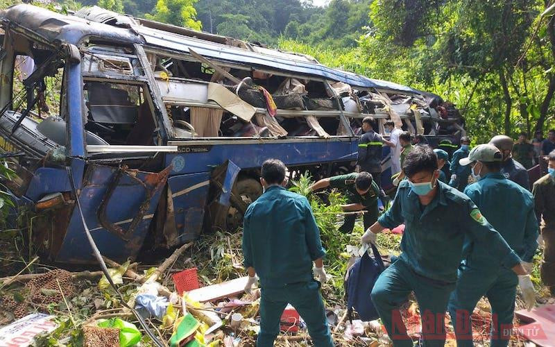 Hiện trường vụ tai nạn.