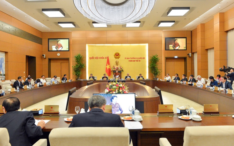 Một phiên họp của Ủy ban Thường vụ Quốc hội. (Ảnh: quochoi.vn)