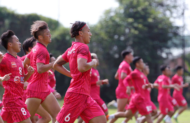 CLB Sài Gòn tích cực tập luyện chuẩn bị trở lại cuộc đua V-League 2021, hướng tới AFC Cup 2021. (Ảnh: Sài Gòn FC)